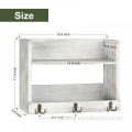 Wall Mount Towel Shelf Bathroom Shelf with Hooks Towel Rack with Shelf Factory